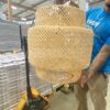 IKEA Sinnerlig Woven Basket Beehive Light Fixture
