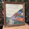 Colorful Village Original Framed Art