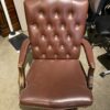 Burgundy Button Back Executive Office Chair