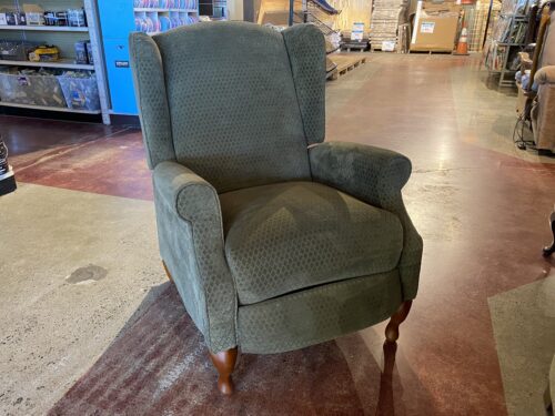 Soft Moss Green Lowkey Manual Recliner Armchair