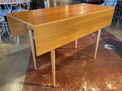Warm Blonde Solid Wood Drop Leaf Dining Table