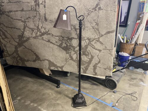 Wrought Iron Filigree Overhang Lamp