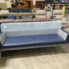 Mixed Material Blue Square Frame Sofa