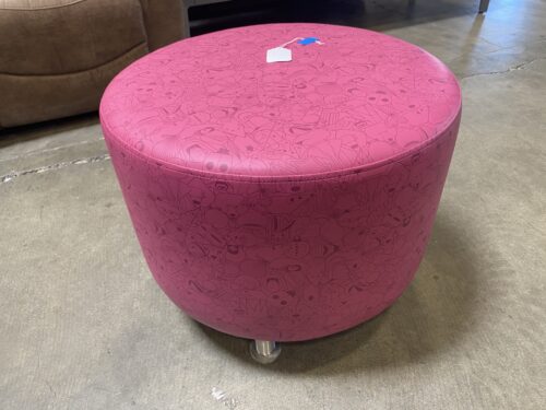 STEELCASE Hot Pink Hidden Forest Ottoman