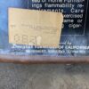 DOUGLAS Brown Leather Brass Wheeled Office Chair