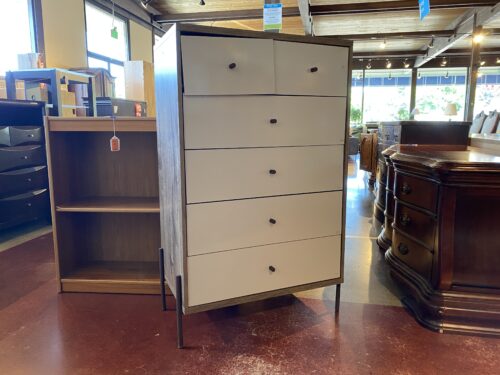 MANHATTAN COMFORT Modern Joy Off White 6-Drawer Dresser