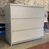 White Clean-Lined 3-Drawer Dresser