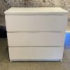 White Clean-Lined 3-Drawer Dresser
