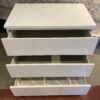 White Clean-Lined 3-Drawer Dresser