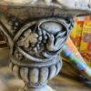 Stone Carved Grapes and Birds Planter