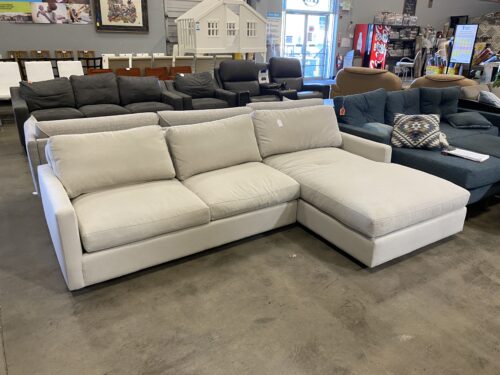ROOM&BOARD Light Grey Down Feather L Sectional