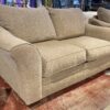 ASHLEY Warm Tan Wide Arm Loveseat