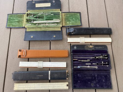 Vintage Architecture Drafting Tool Sets