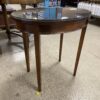 ARTCO INC Oval Wooden End Table w/ Glass Top