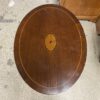 ARTCO INC Oval Wooden End Table w/ Glass Top