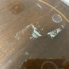 ARTCO INC Oval Wooden End Table w/ Glass Top