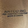 ARTCO INC Oval Wooden End Table w/ Glass Top
