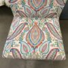 Rainbow Filigree Slipper Chair with Ottoman