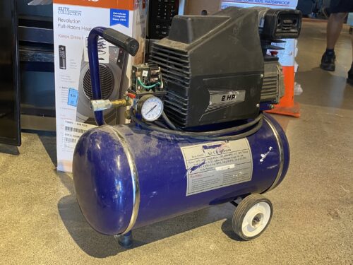 CENTRAL PNEUMATIC 2Hp 2-Wheel Compressor, Blue