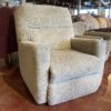 Neutral Beige Power Recliner Armchair w/ Cords