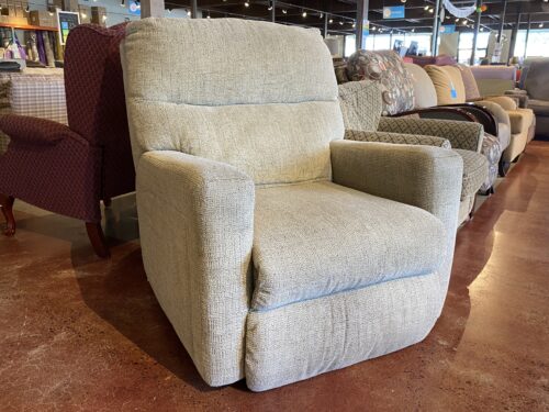 Neutral Beige Power Recliner Armchair w/ Cords