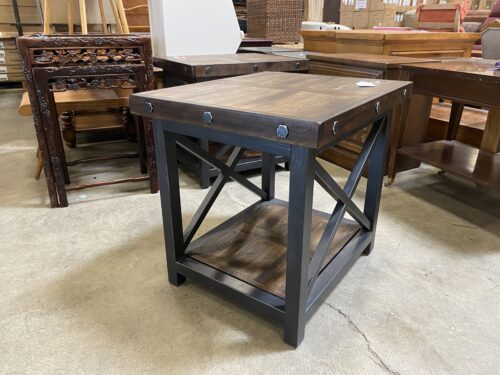 FLEXSTEEL Industrial Riveted Heavy Duty Accent Table