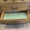 Vintage Weathered Wood 3 Drawer Credenza