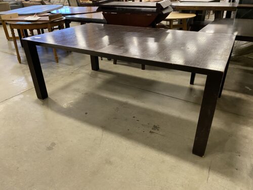 BOLIER & COMPANY Heavy Dark Wood Dining Table