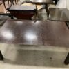 BOLIER & COMPANY Heavy Dark Wood Dining Table