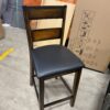 Dark Wood Dining Set with 4 Chairs