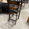 Dark Wood Dining Set with 4 Chairs