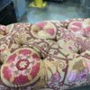 Pink Paisley Rolling Ottoman