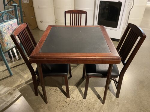Game Table with 3 Matching Chairs