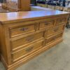 Paneled Oak Longboy Dresser