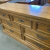Paneled Oak Longboy Dresser