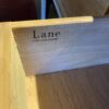 LANE Pine Console Table with Textured Metal Legs