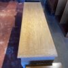 LANE Pine Console Table with Textured Metal Legs