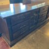 Vintage Dark Wood Low Boy Dresser