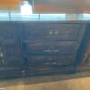 Vintage Dark Wood Low Boy Dresser