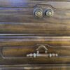 Vintage Dark Wood Low Boy Dresser