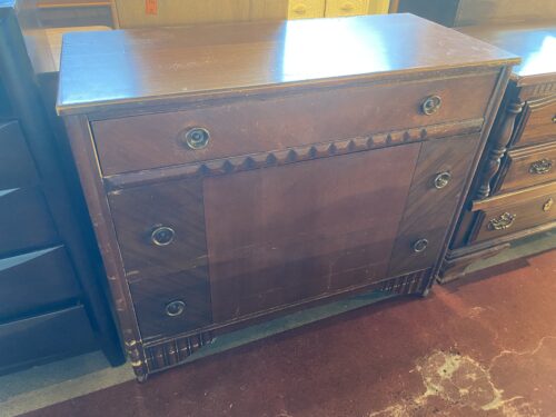 Three Drawer Dresser with Notch Detail