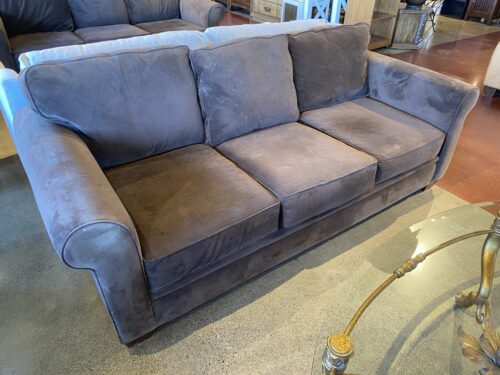 Brown Plush 3 Seater Couch