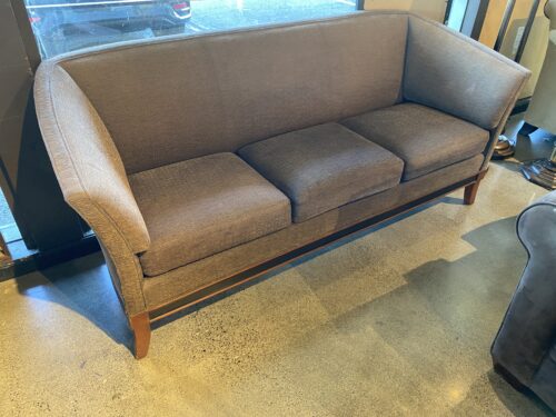 Three Seater Couch with Wood Base Frame
