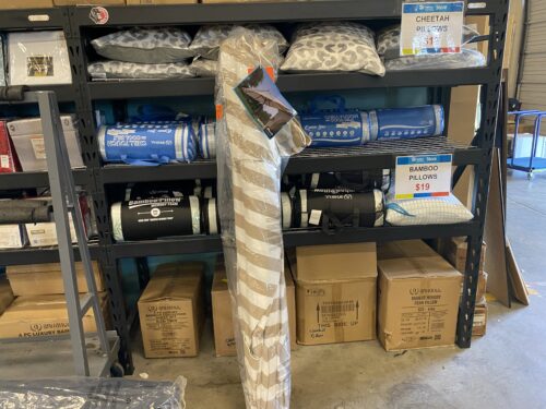 NEW! SUNBRELLA Chevron Tan Patio Umbrella