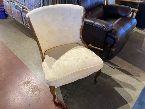 Elegant Cream Fabric Chair