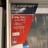 RELIABILT 28-in x 80-in Primed Solid core Flush Mirrored glass Left hand Smooth Primed Pine Wood Flat Jamb Single Prehung Interior Door