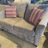 Brown Chenille Loveseat