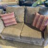 Brown Chenille Loveseat