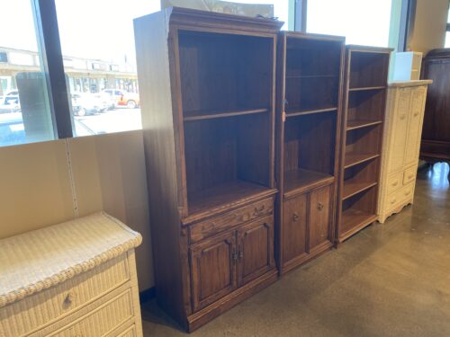THOMASVILLE Wooden Bookcase with Lower Cabinet Storage