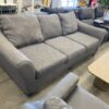 MICHAEL DOUGLAS  Wide Grey Sofa